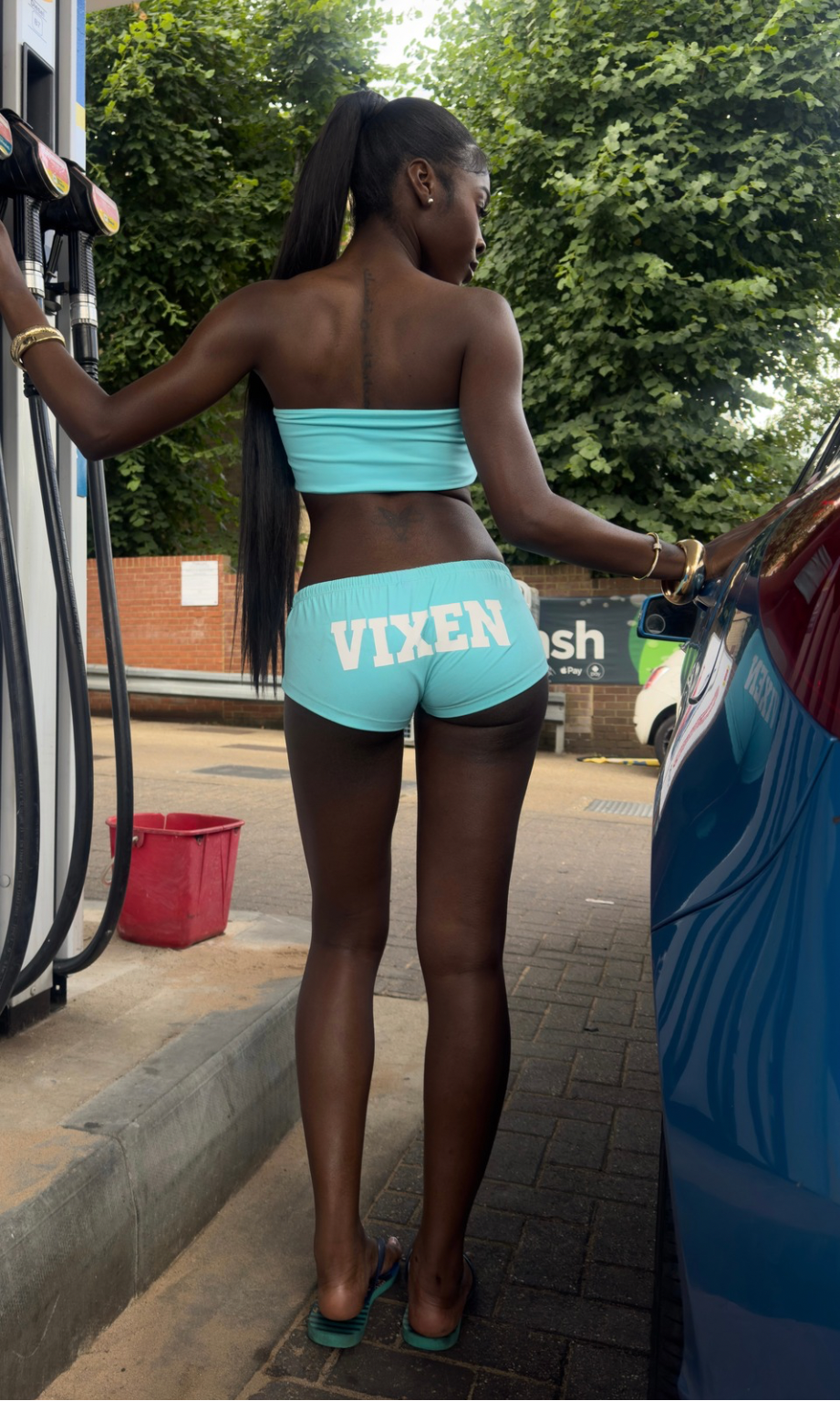VIXEN SHORTS BLU